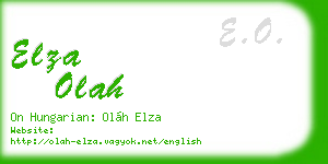 elza olah business card